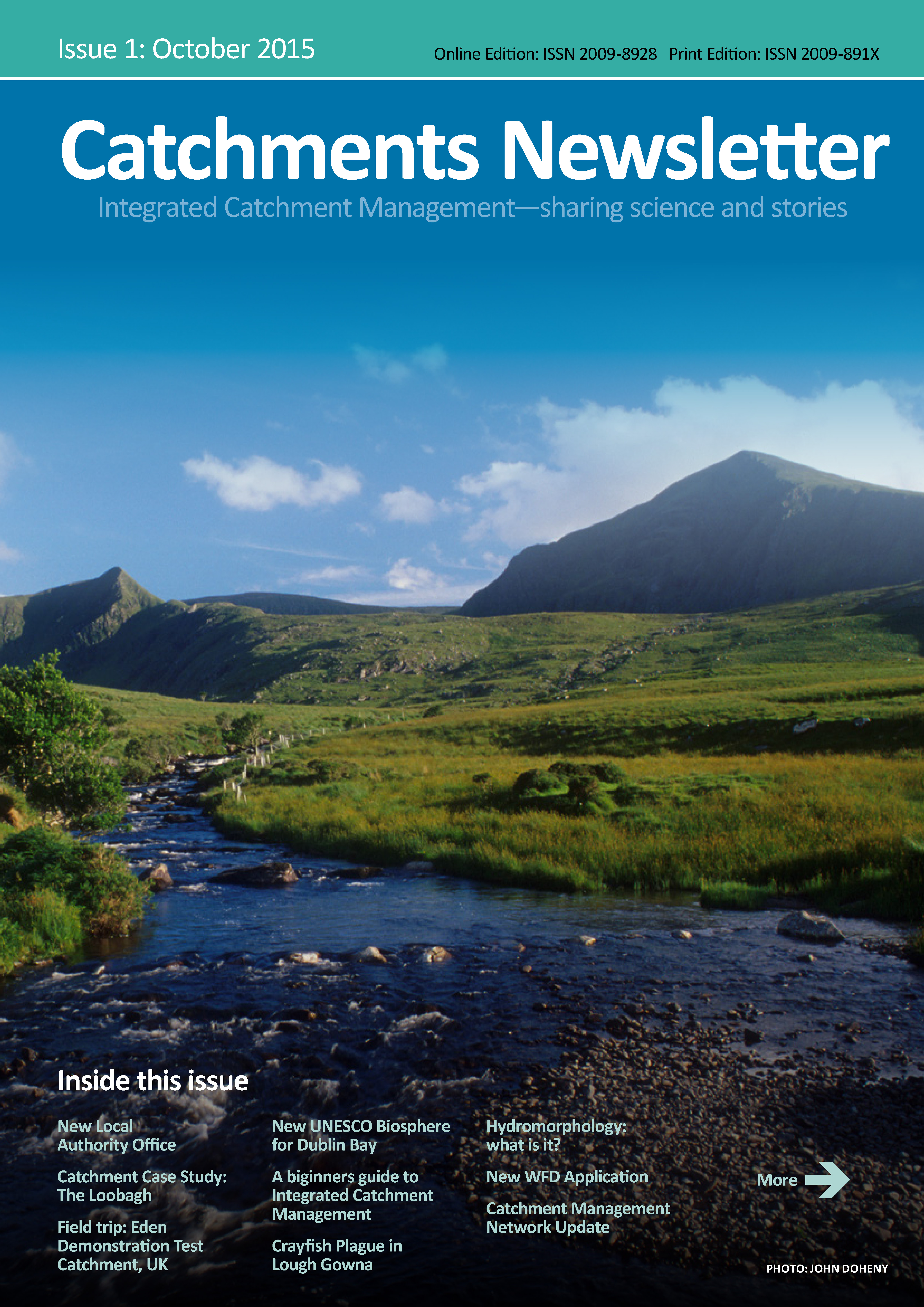 Catchments Newsletter Issue 1 Cover