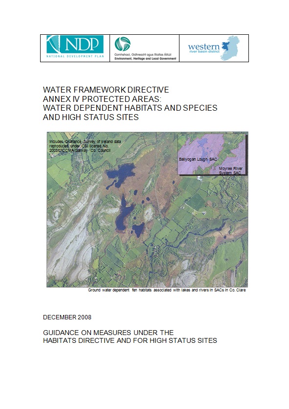 Cover From Water Dependent Habitats and Species and High Status Sites
